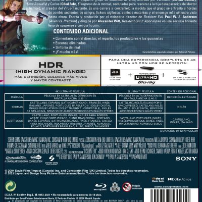 Resident Evil 2: Apocalipsis (4K UHD + Blu-ray)