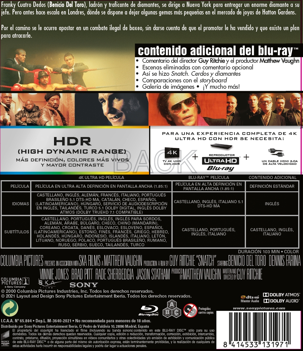 Snatch: cerdos y diamantes (4K UHD + Blu-ray)