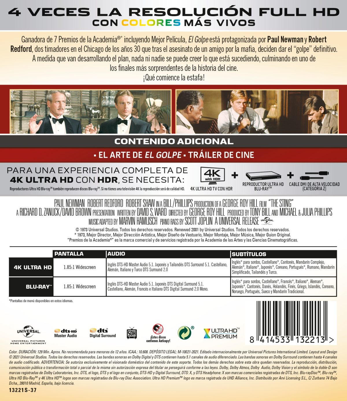 El golpe (4k UHD + Blu-ray)