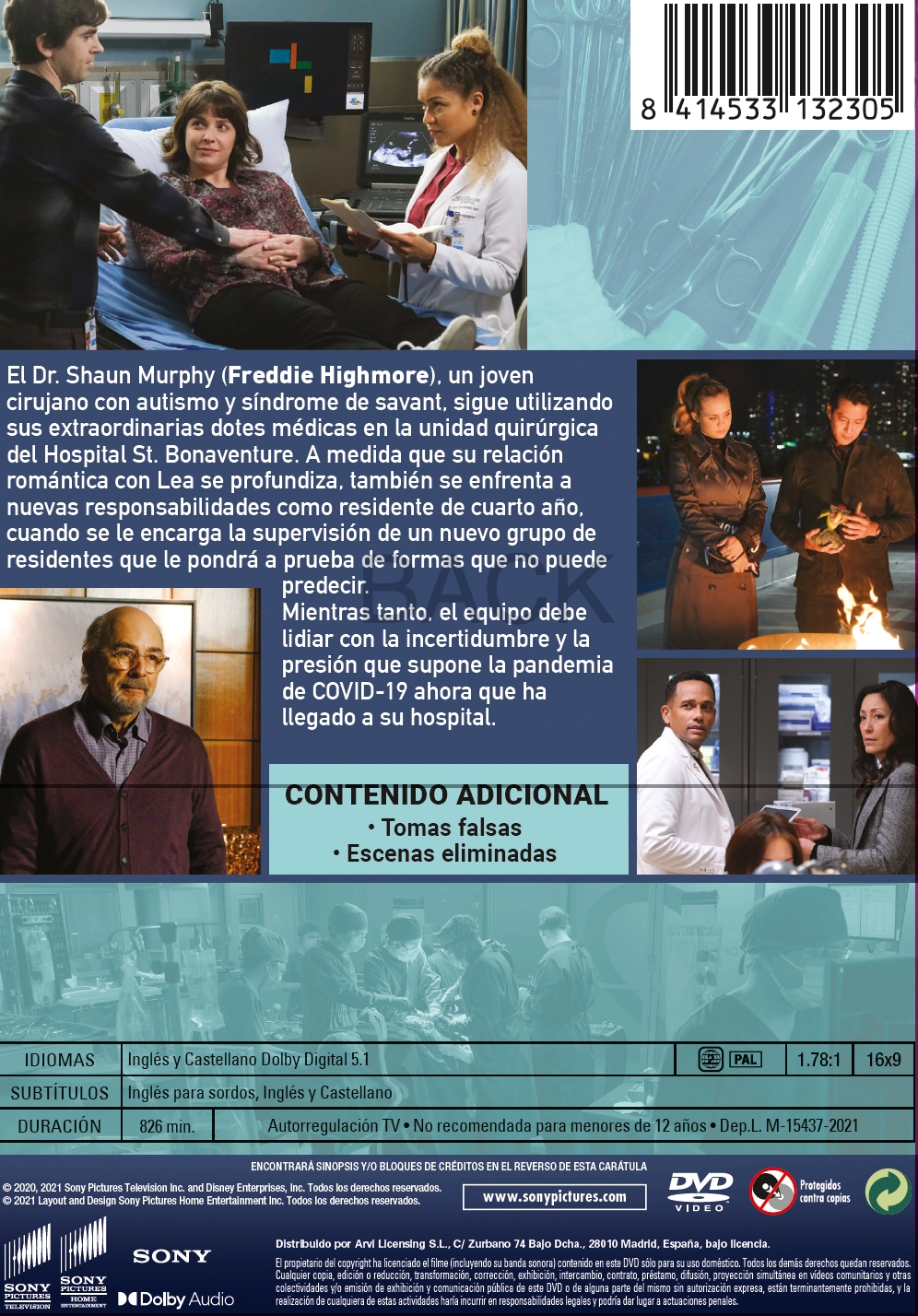 8414533132305.PT01 The Good Doctor (Temporada 4) (DVD)