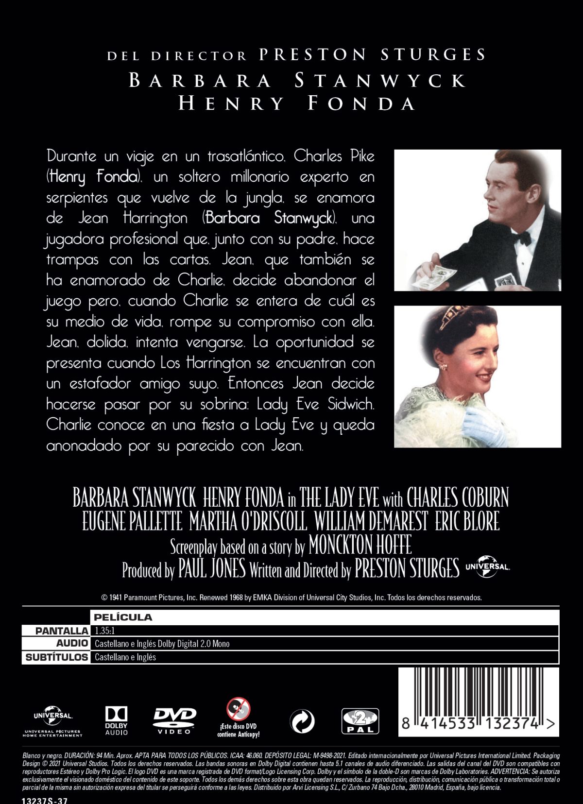 Las tres noches de Eva (DVD)