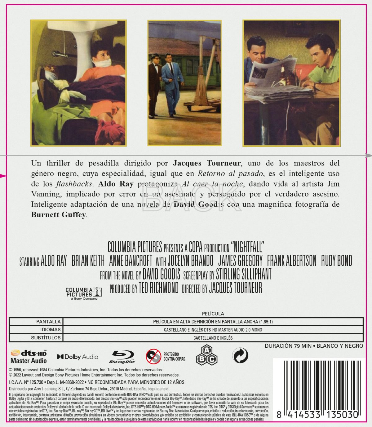 Al caer la noche (Blu-ray)