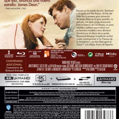 Al este del Edén (4K UHD + Blu-ray)
