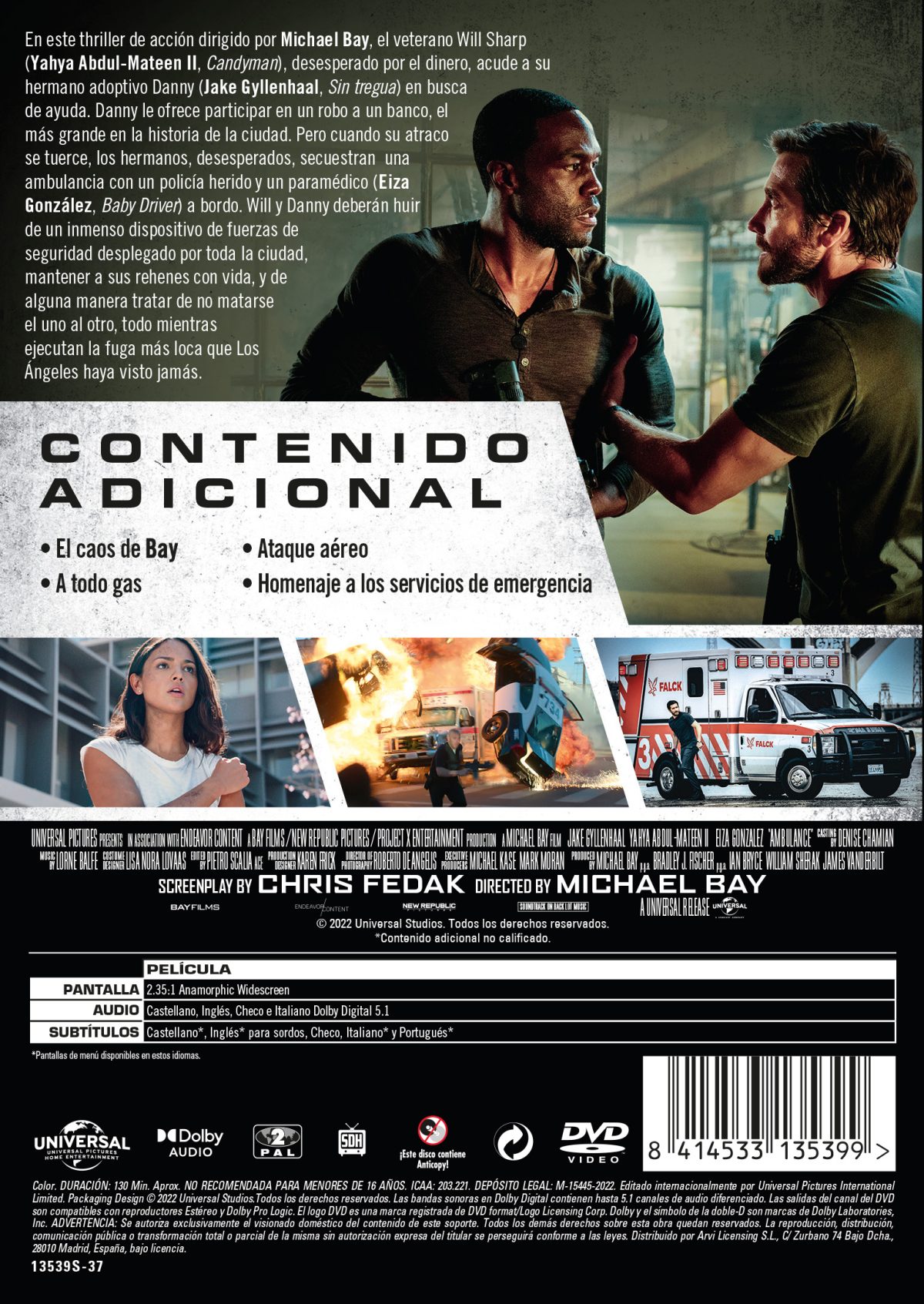 Ambulance: plan de huida (DVD)