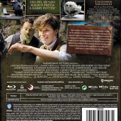 Animales fantásticos 1: Y dónde encontrarlos (Blu-ray)