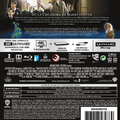 Animales fantásticos 2: Los crimenes de Grindelwald (4K UHD + Blu-ray)