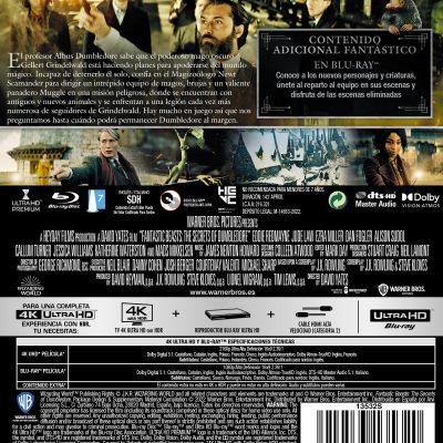 Animales fantásticos 3: Los secretos de Dumbledore (4K UHD + Blu-ray)