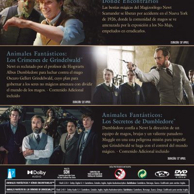 Animales fantásticos: Pack 1-3 (DVD)