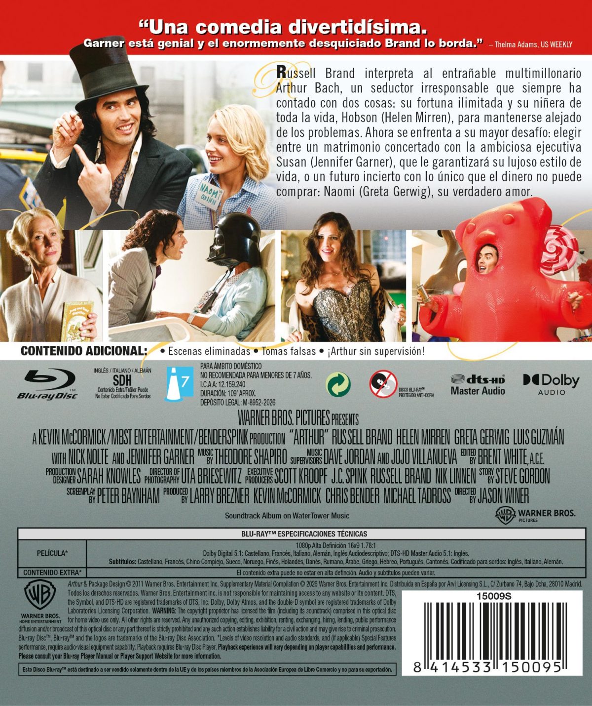 Arthur. El soltero de oro (Blu-ray)
