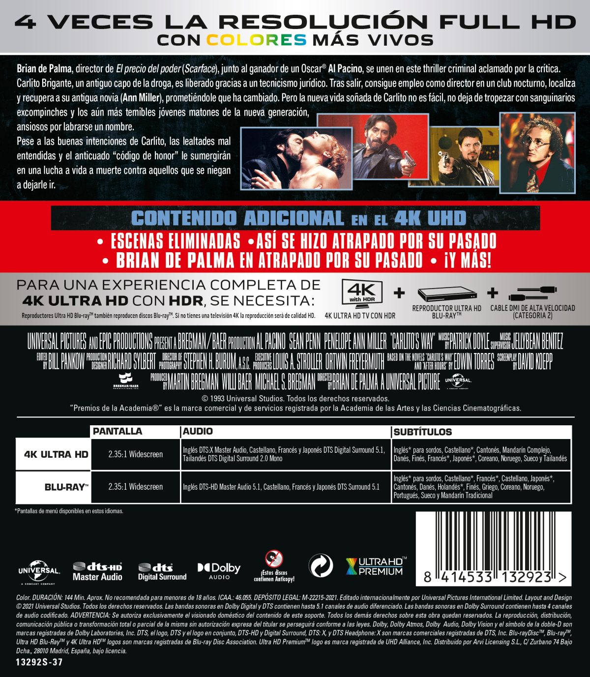 Atrapado por su pasado (4K UHD + Blu-ray)