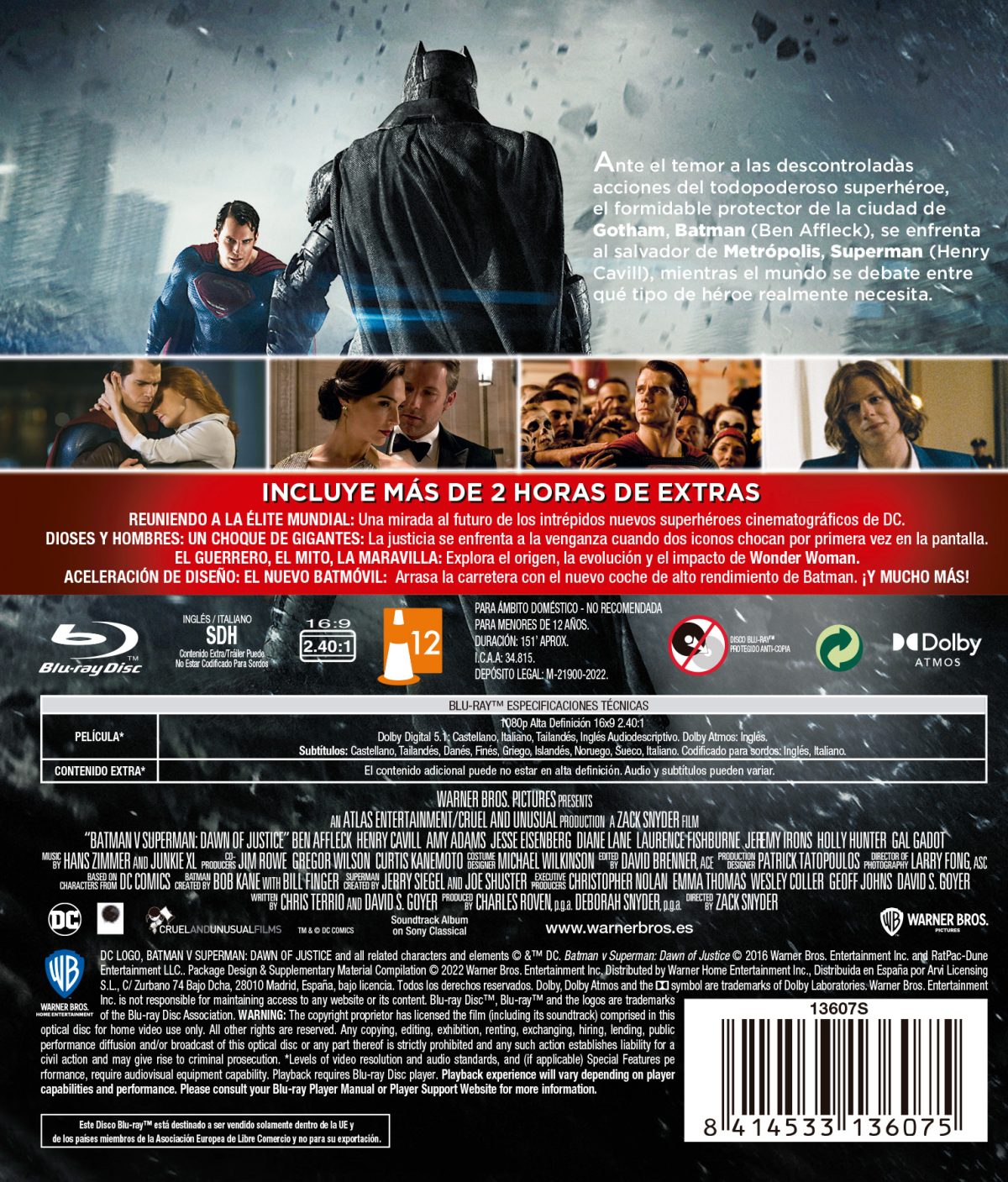 Batman V Superman: El amanecer de la justicia (Blu-ray)