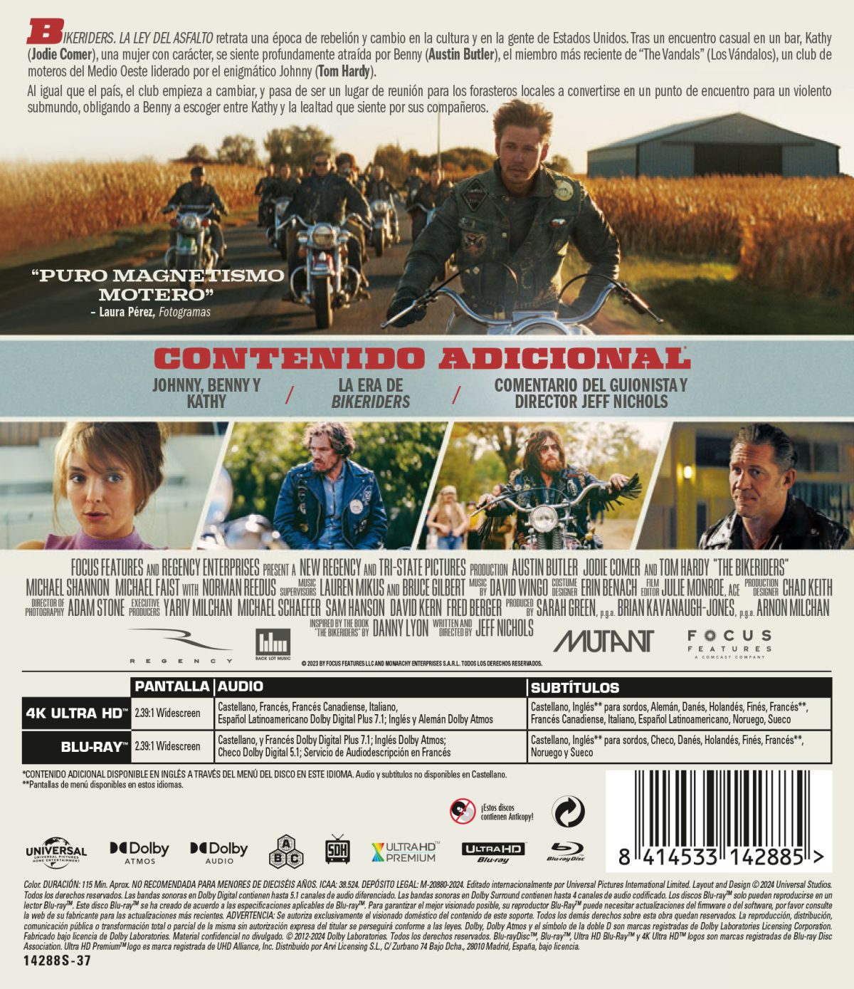 Bikeriders: La ley del asfalto (4K UHD)