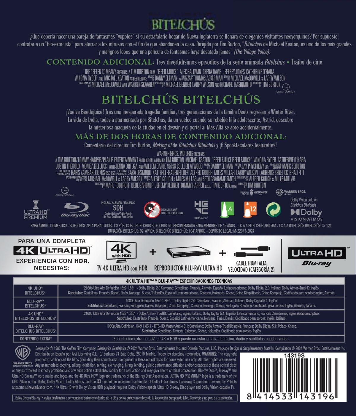 Bitelchús. Pack 1-2 (4K UHD + Blu-ray)