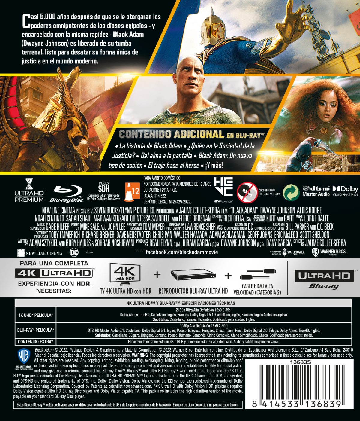 Black Adam (4K UHD + Blu-ray)