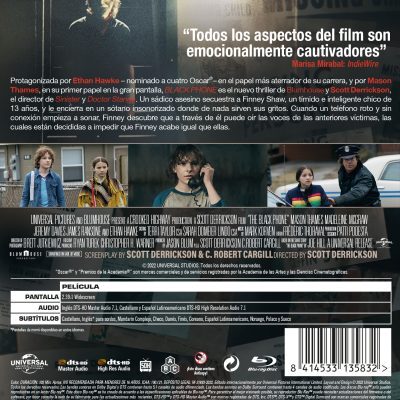 BLACK PHONE (BD) - 8414533135832 - Trasera Black Phone (Blu-ray)