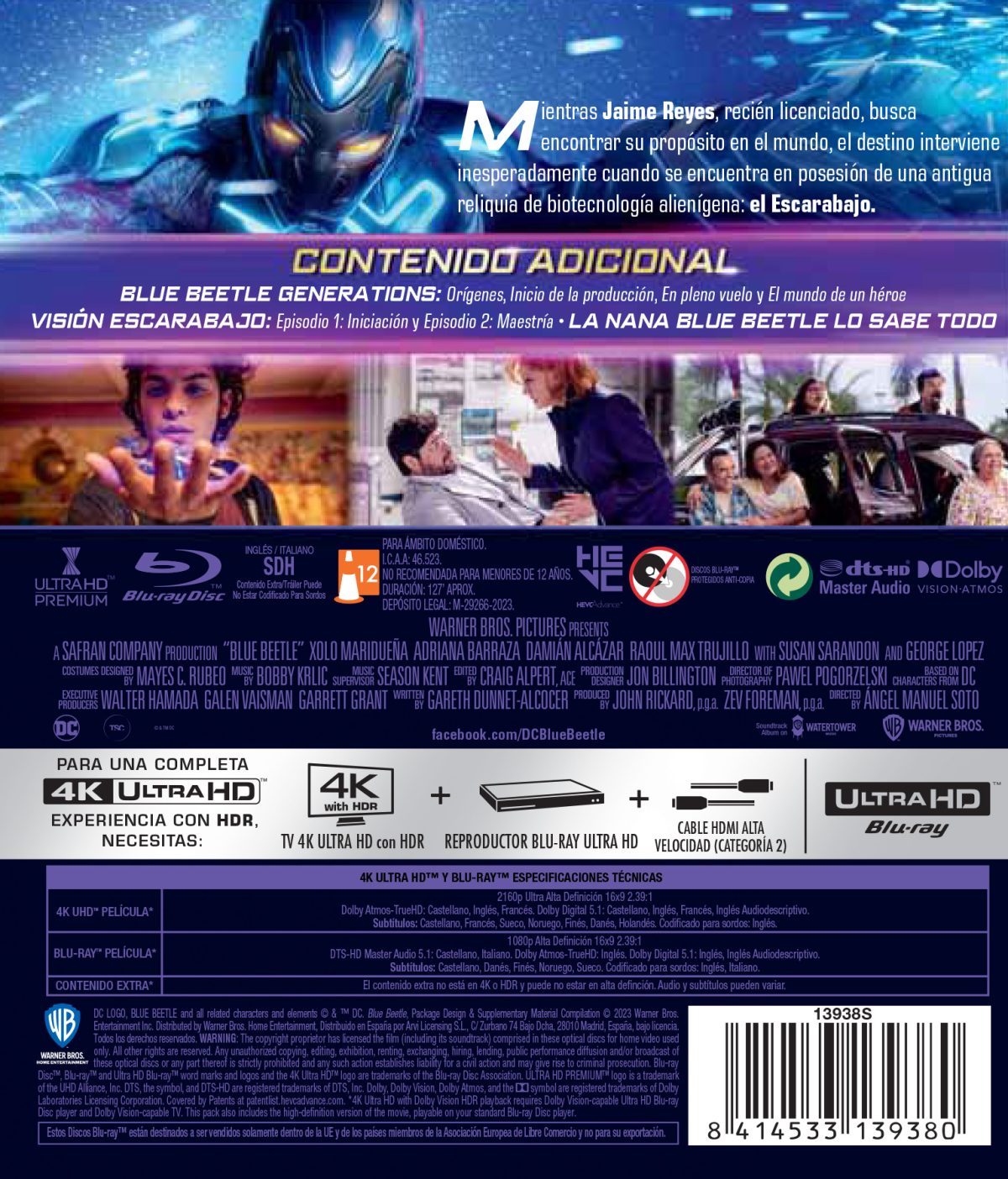 Blue Beetle (4K UHD + Blu-ray)