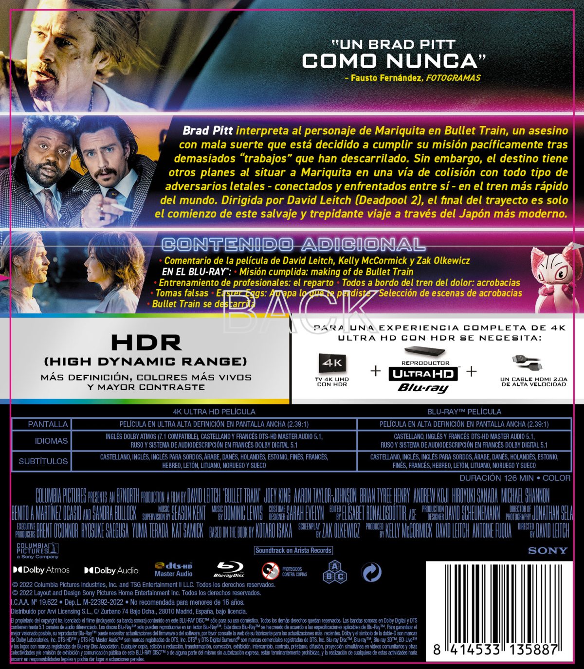 Bullet Train (4K UHD + Blu-ray)
