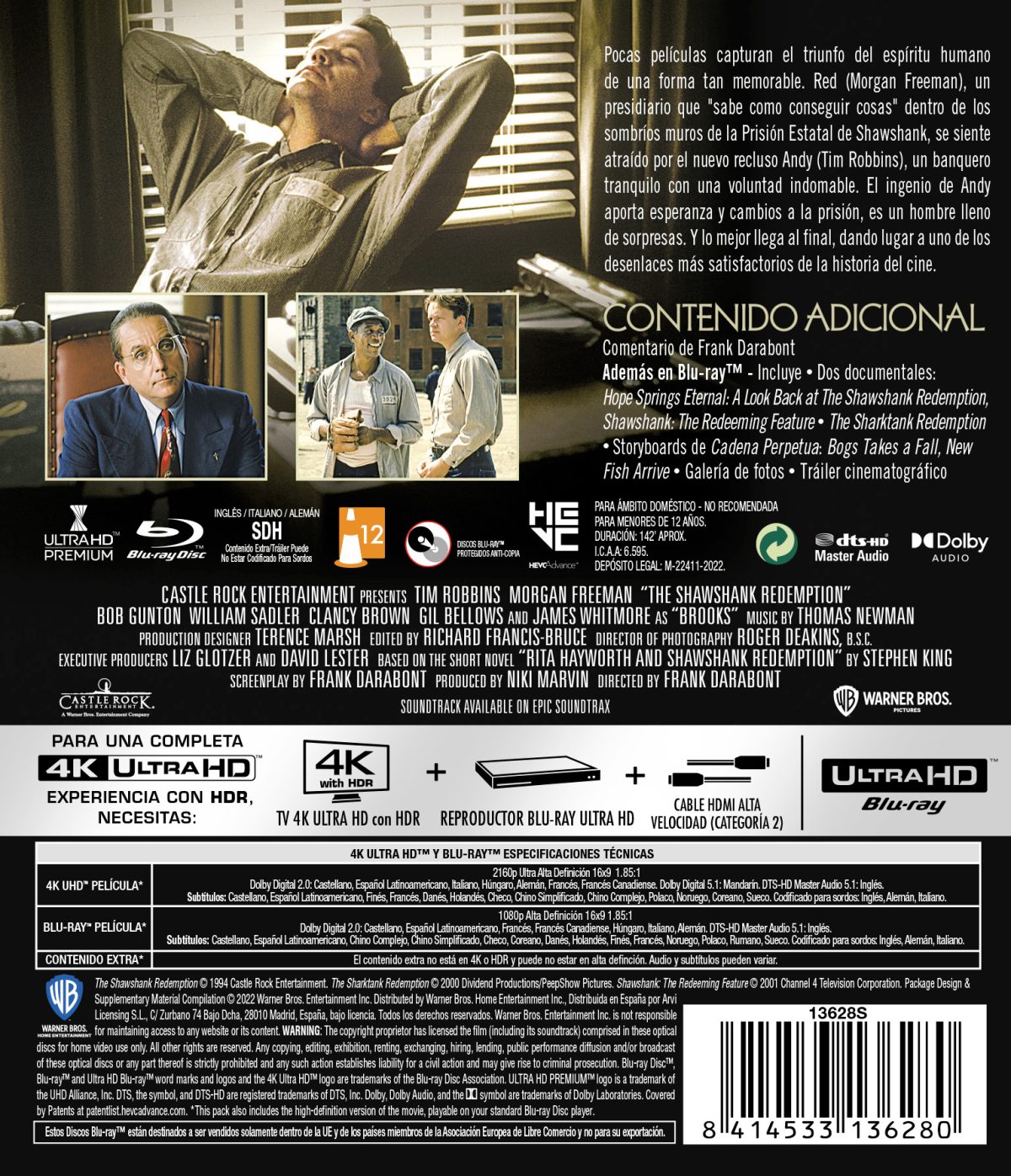 Cadena perpetua (4K UHD + Blu-ray)
