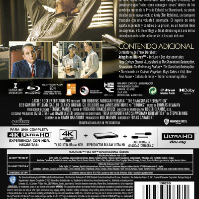 Cadena perpetua (4K UHD + Blu-ray)