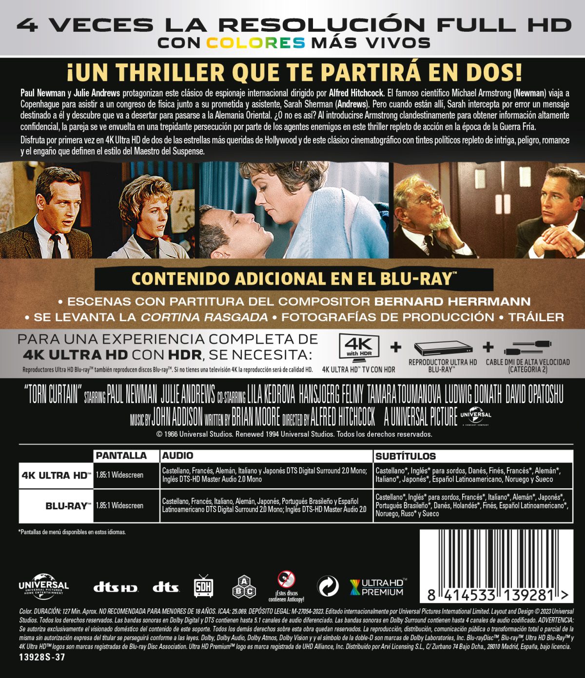 Cortina rasgada (4K UHD + Blu-ray)