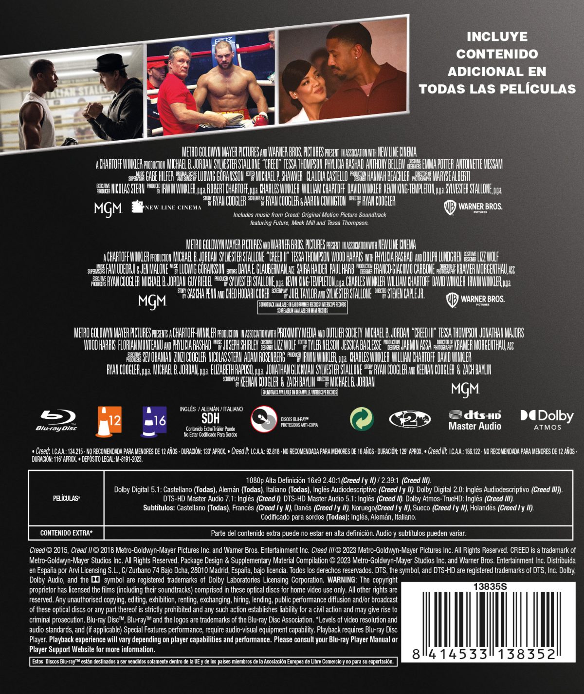 Creed: Pack 1-3 (Blu-ray)