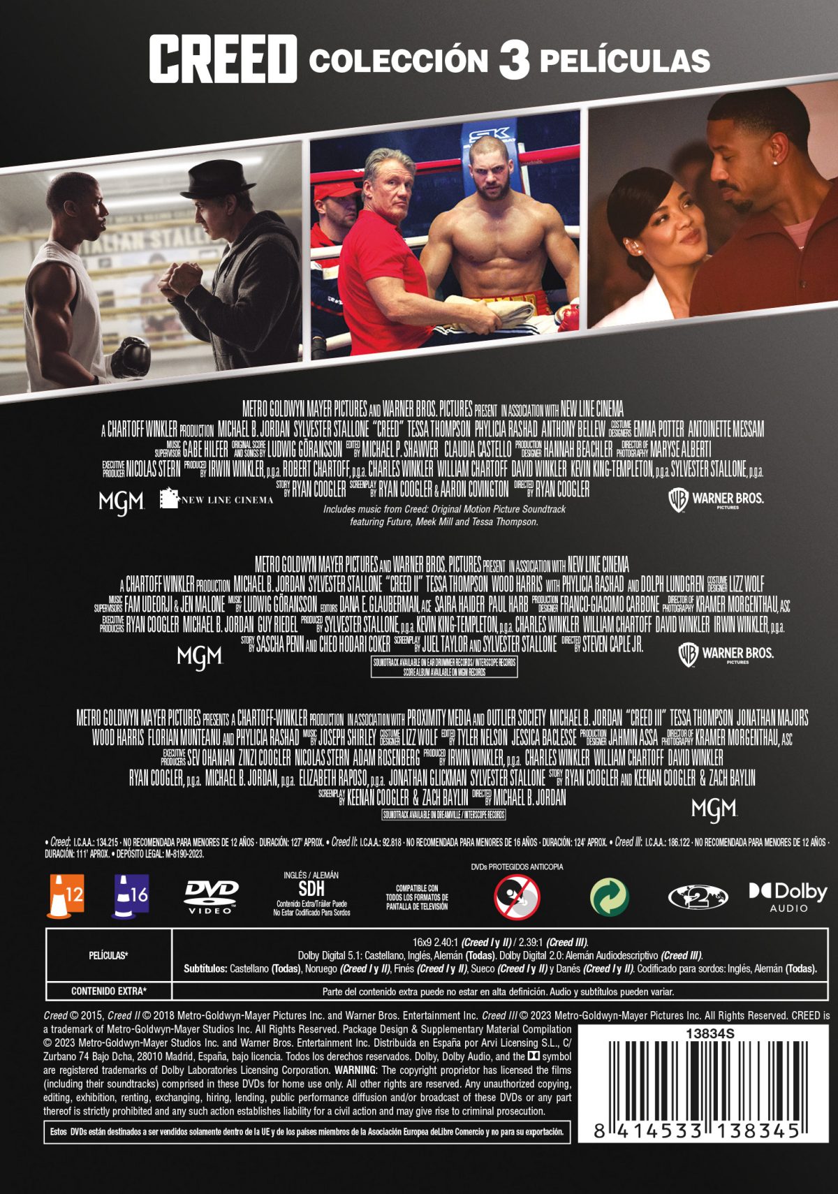 Creed: Pack 1-3 (DVD)