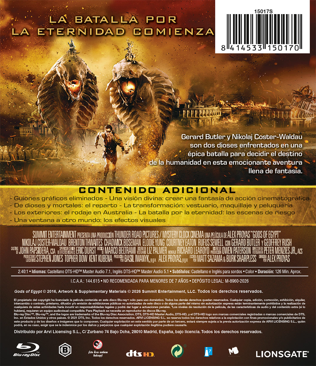Dioses de Egipto (Blu-ray)