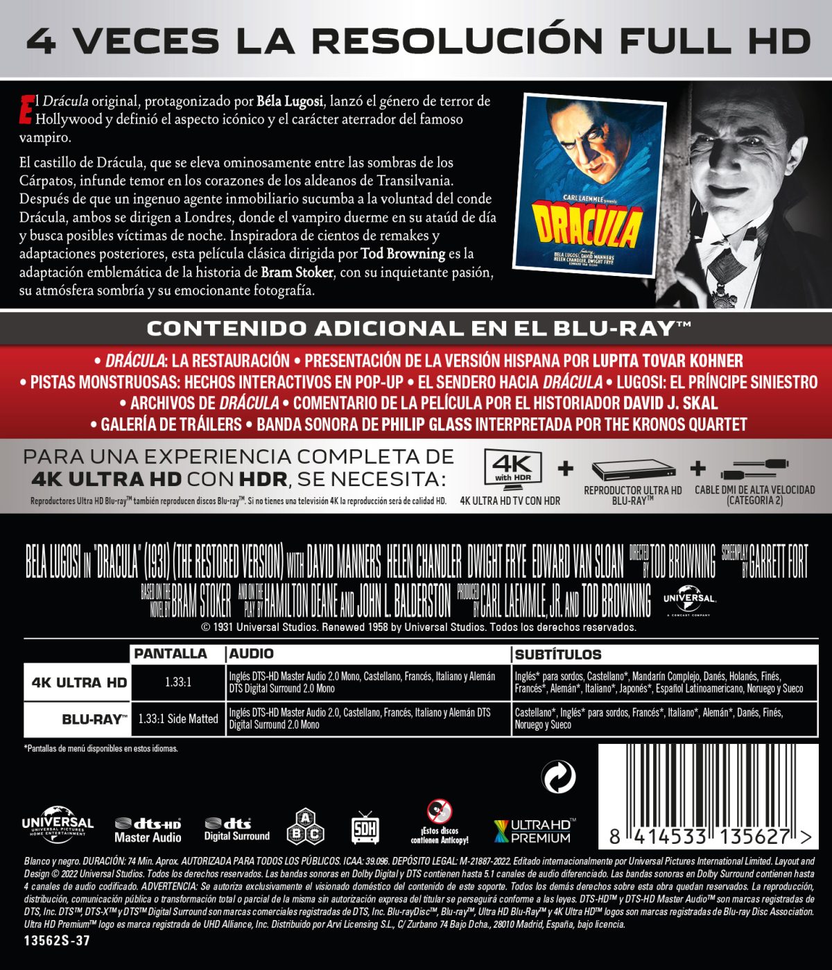 Drácula (4K UHD + Blu-ray)