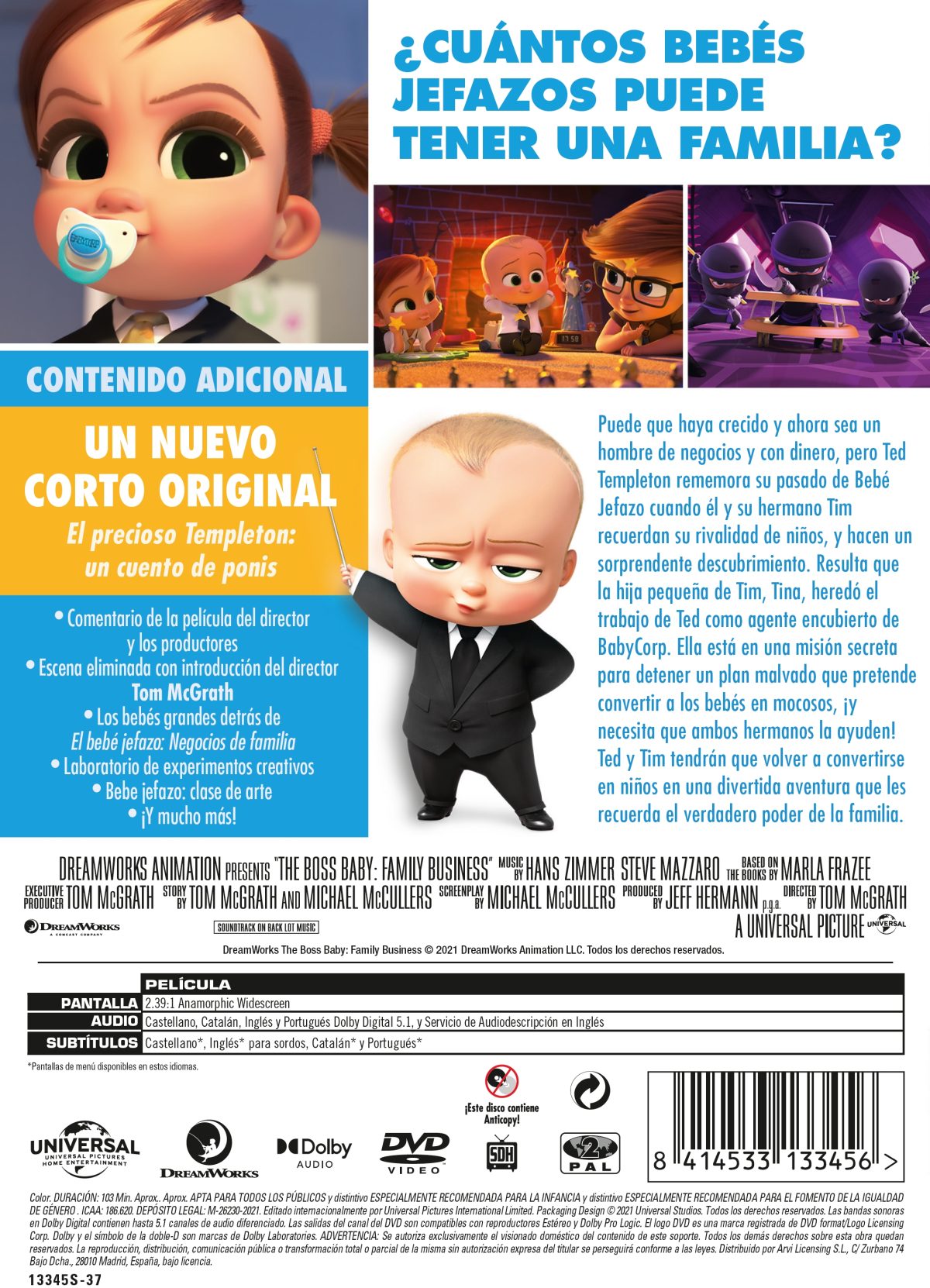 El bebé jefazo 2: Negocios de familia (DVD)