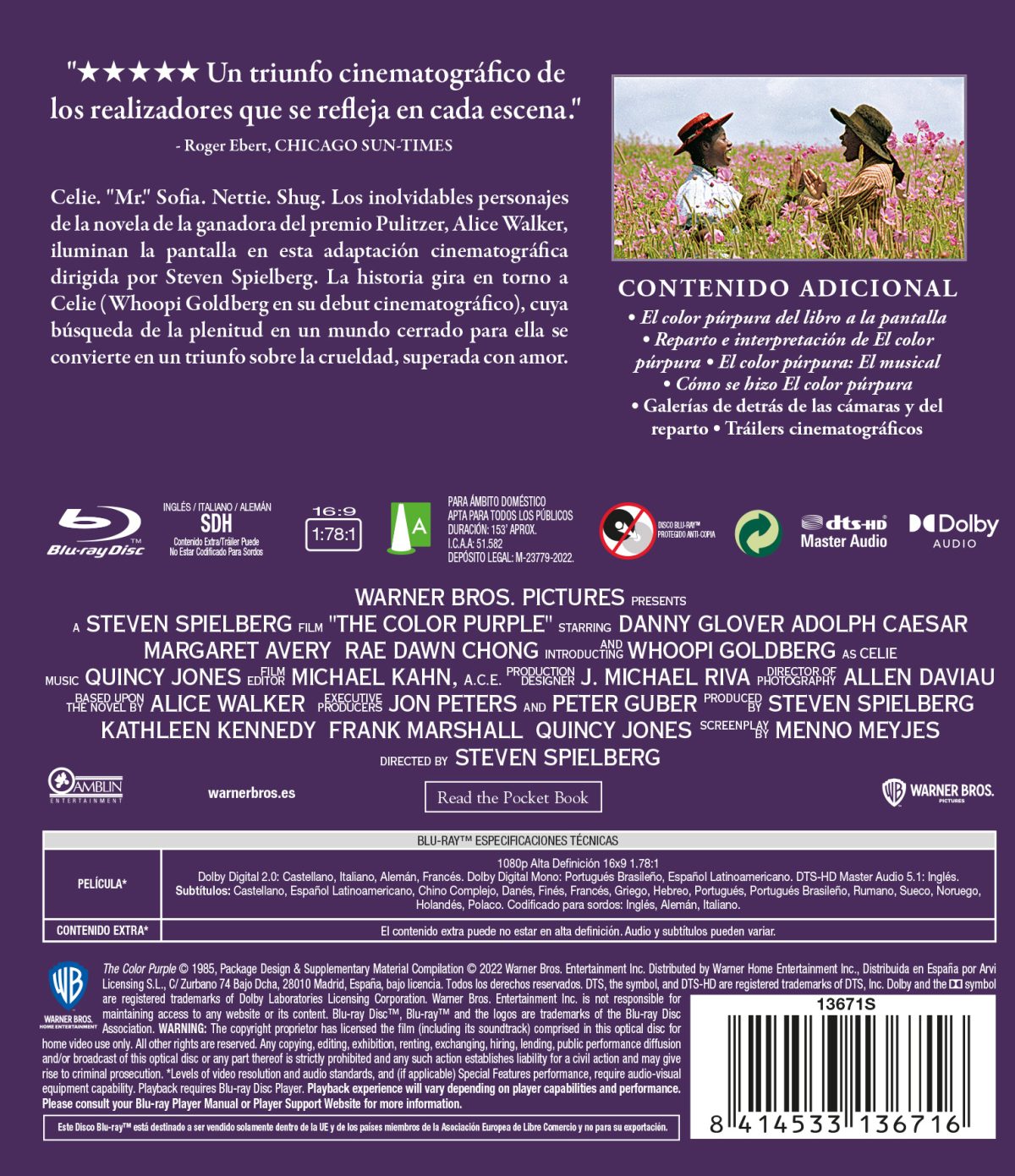 El color púrpura (Blu-ray)