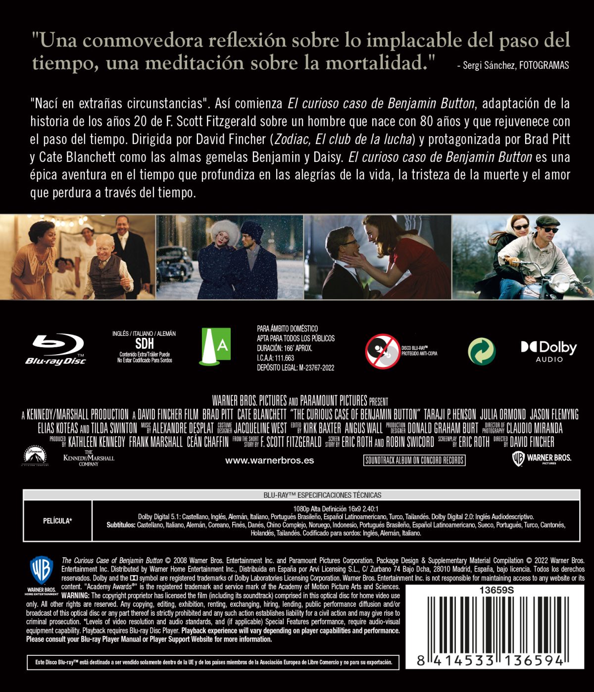 El curioso caso de Benjamin Button (Blu-ray)