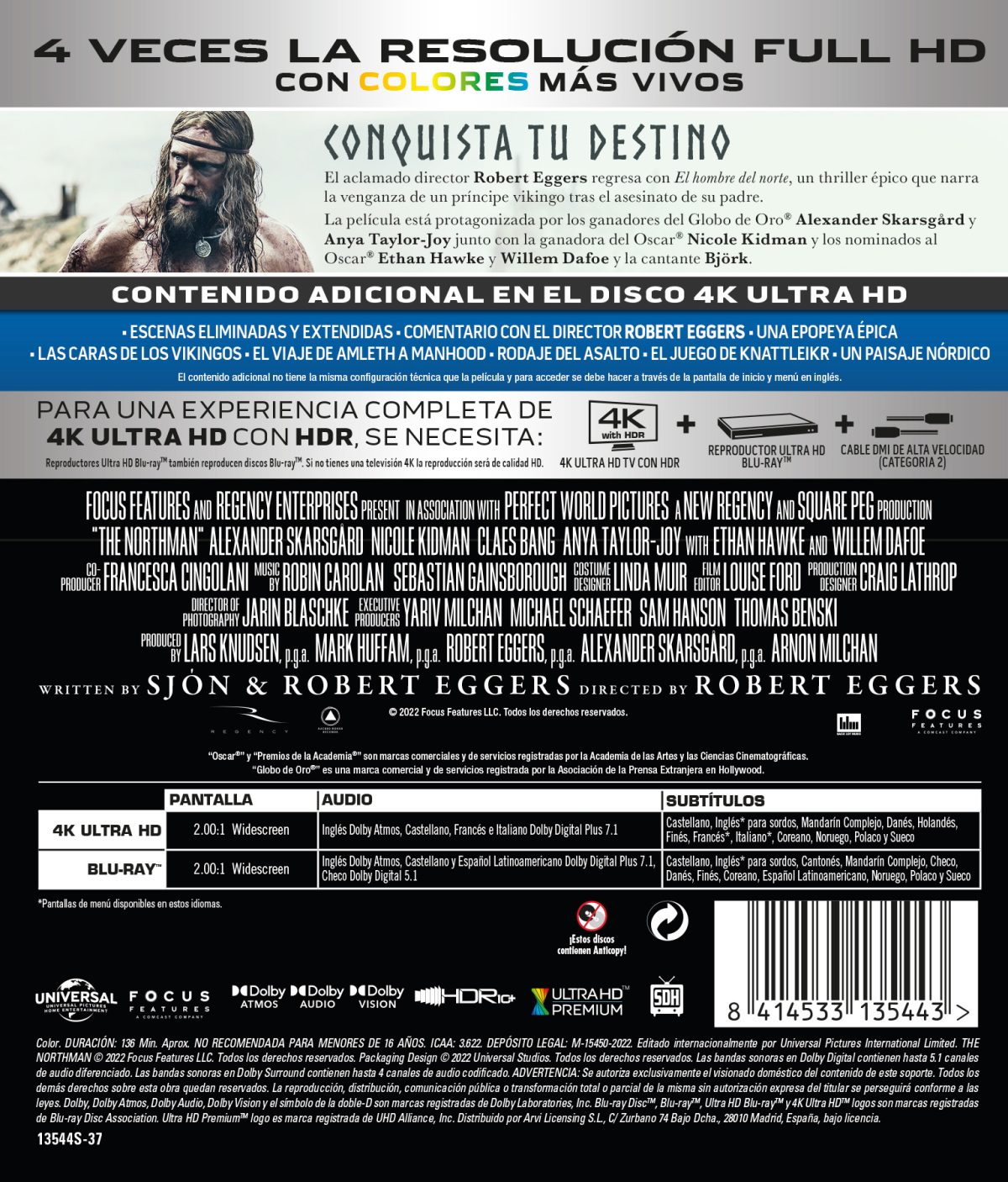 El hombre del norte (4K UHD + Blu-ray)