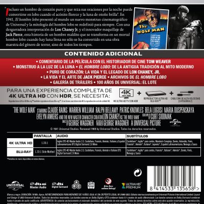 El hombre lobo (4K UHD + Blu-ray)