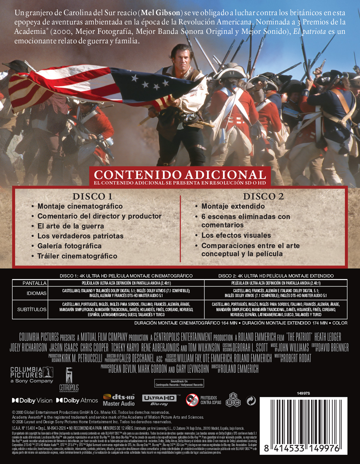 El patriota (4K UHD) Steelbook