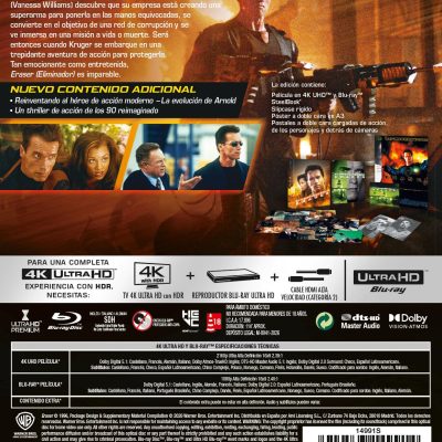 Eraser (Eliminador) (4K UHD + Blu-ray) Edición especial limitada