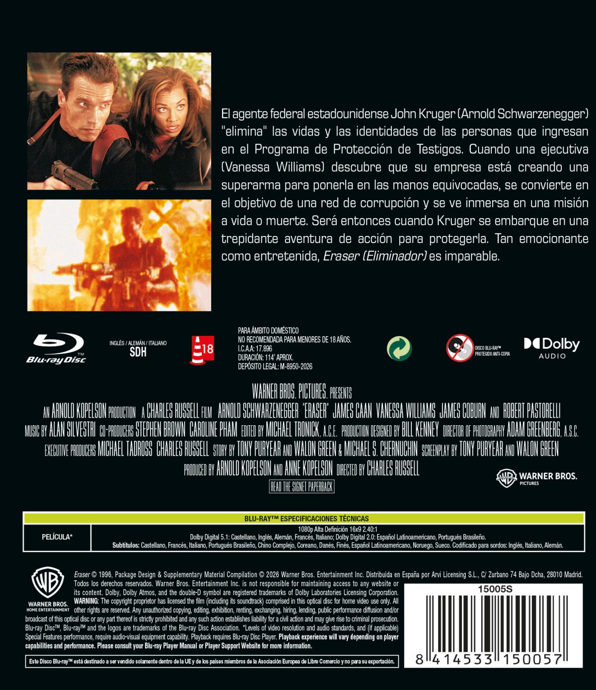 Eraser (Eliminador) (Blu-ray)