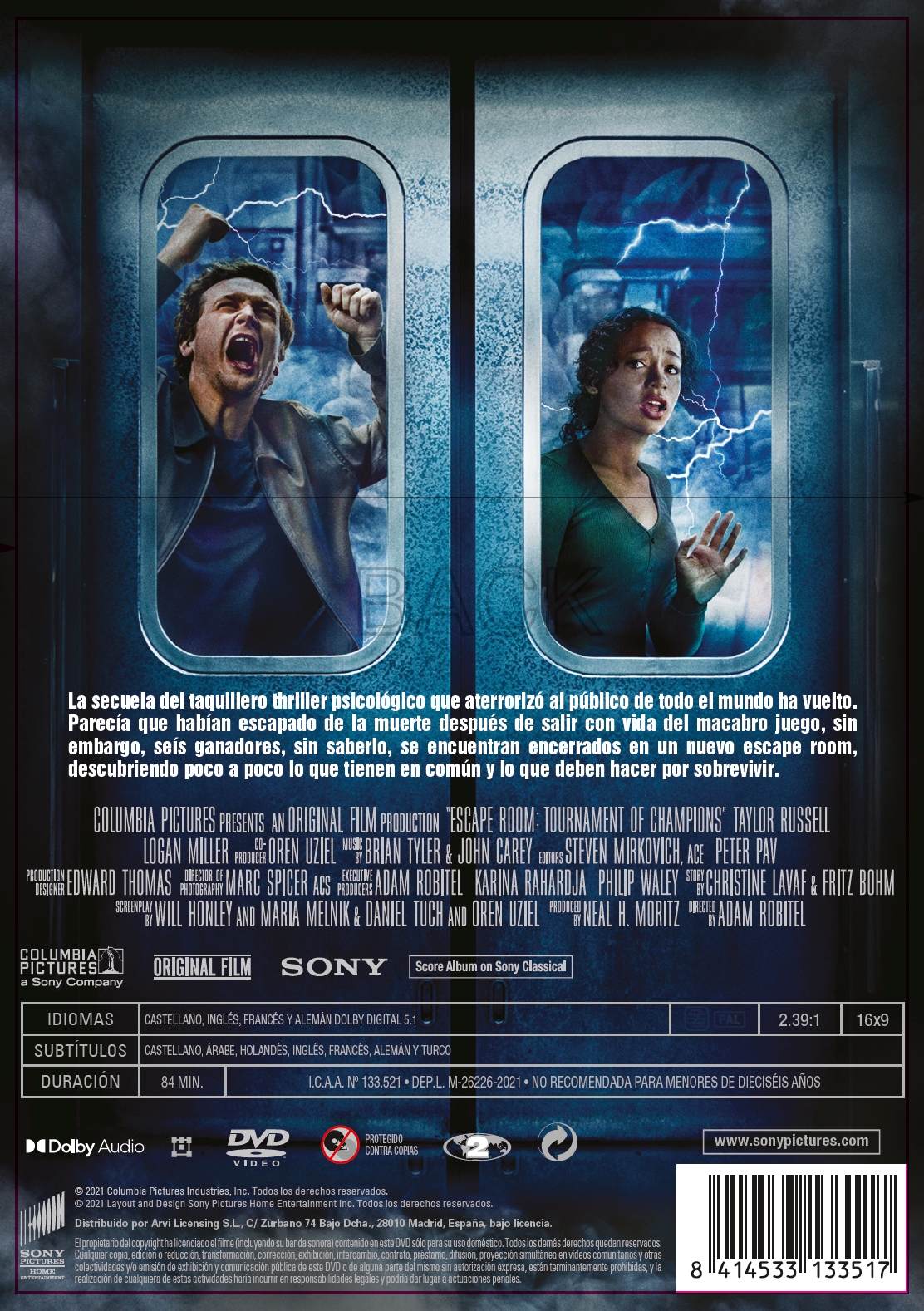 Escape Room 2: Mueres por salir (DVD)