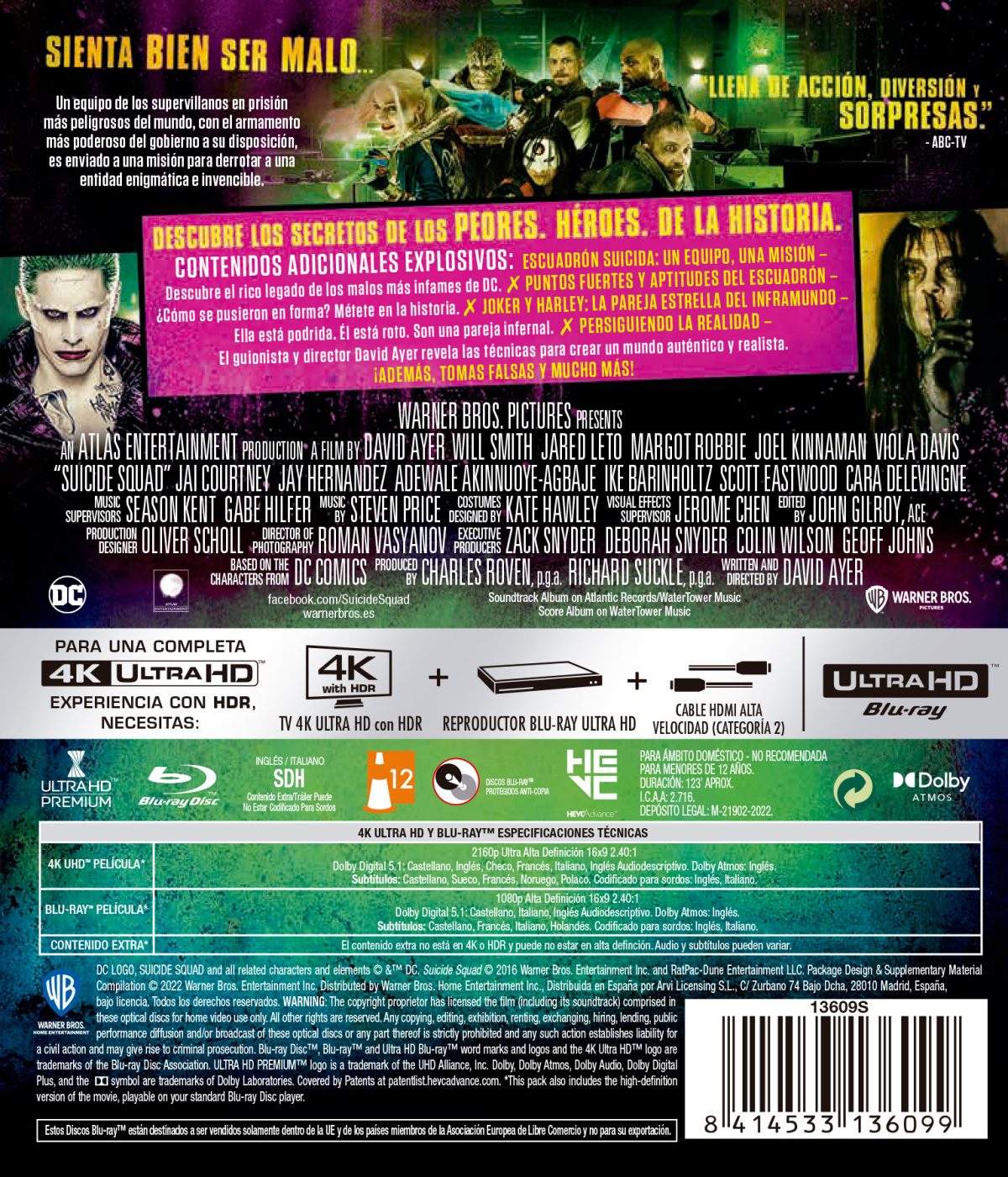 Escuadrón suicida (4K UHD + Blu-ray)