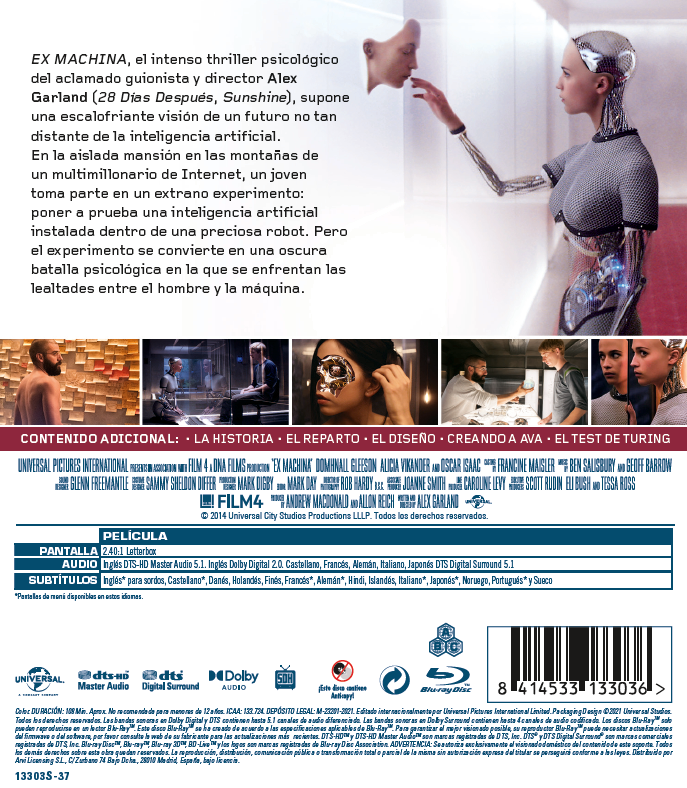 Ex Machina (Ed. 2021) (Blu-ray)