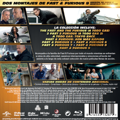 Fast & Furious: Pack 1-9 (Blu-ray)