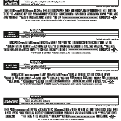 Fast & Furious: Pack 1-9 (DVD)