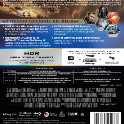Final Fantasy XV: La película (4K UHD + Blu-ray)