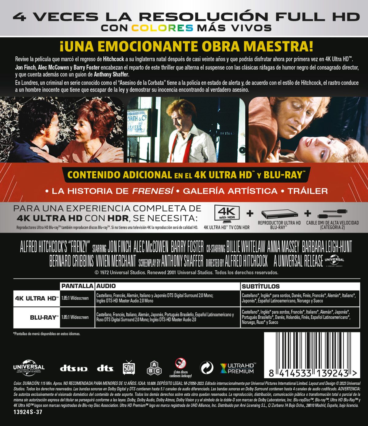 Frenesí (4K UHD + Blu-ray)