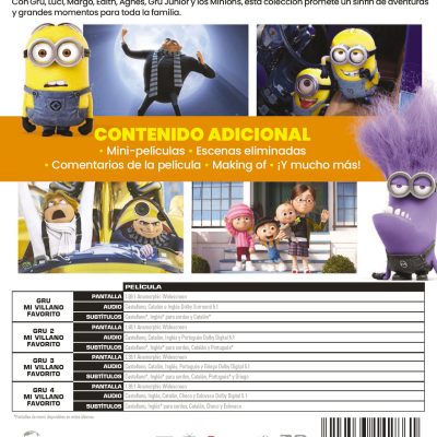 Gru mi villano favorito. Pack 1-4 (DVD)
