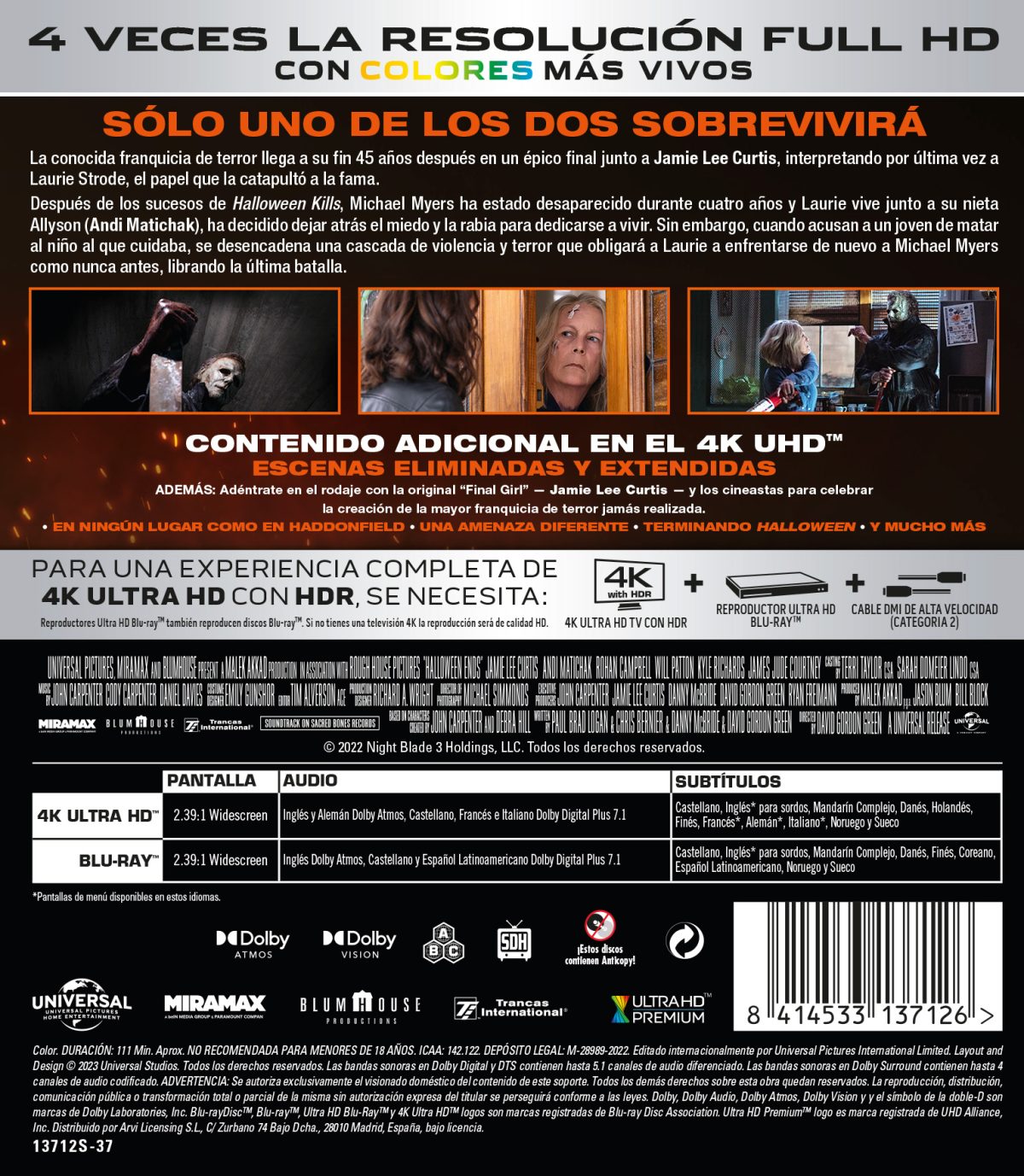 Halloween: El final (4K UHD + Blu-ray)