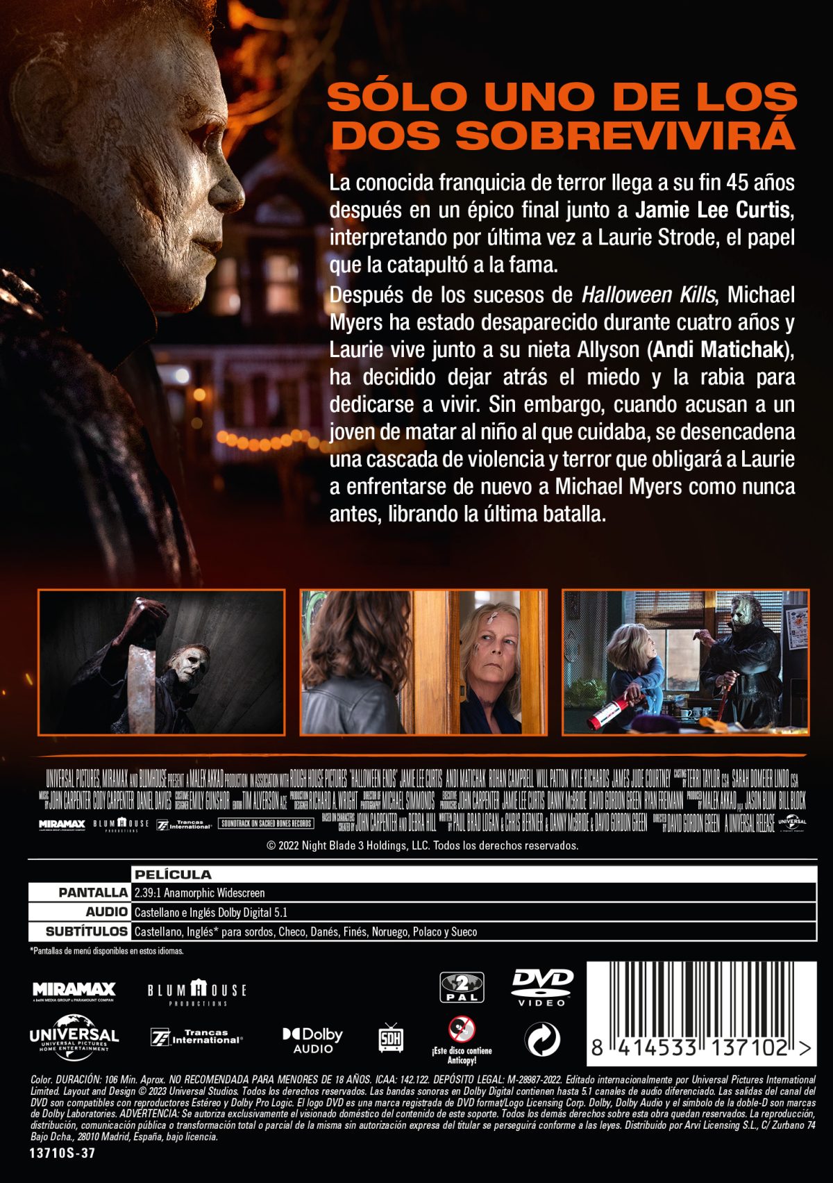 Halloween: El final (DVD)