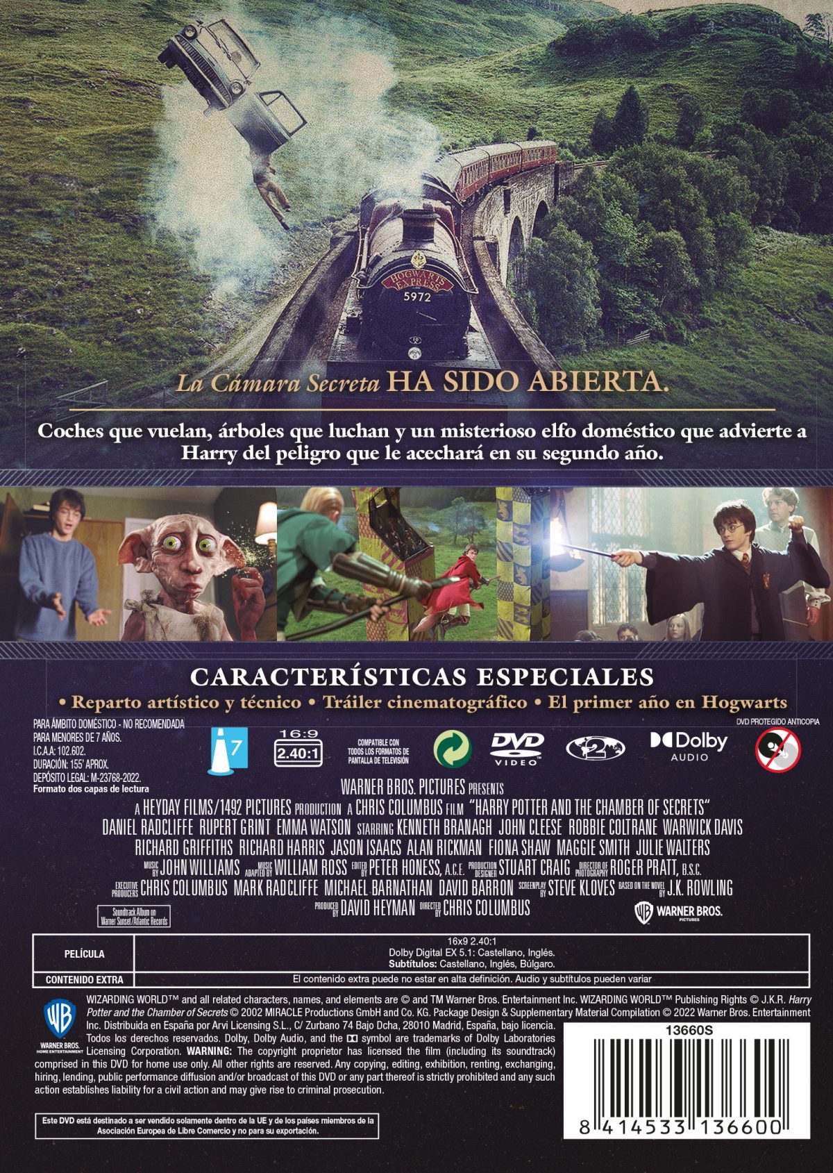 Harry Potter 2: La cámara secreta (DVD)