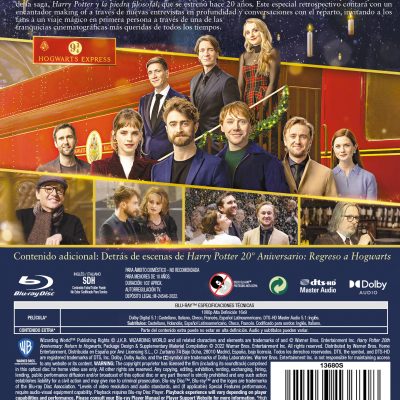 Harry Potter. 20º aniversario: Regreso a Hogwarts (Blu-ray)