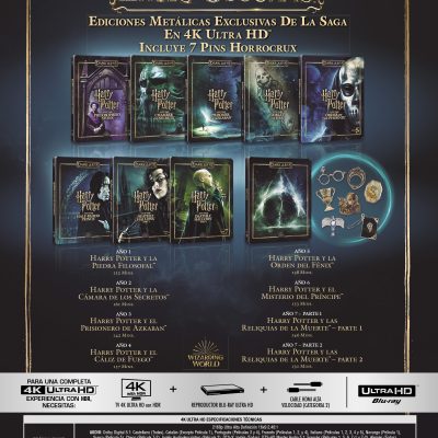 Harry Potter: Pack completo (Ed. artes oscuras) (4K UHD)