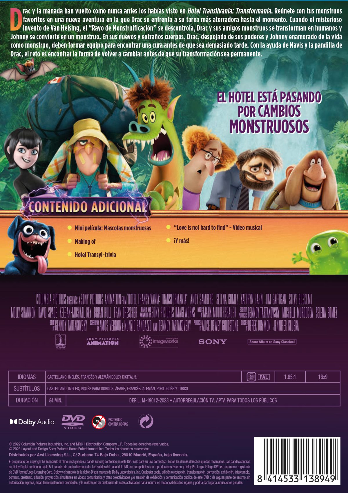 Hotel Transilvania 4: Transfomanía (DVD)